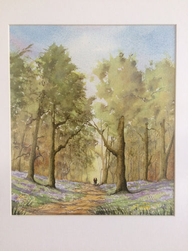 A Spring Walk Original Watercolour Painting